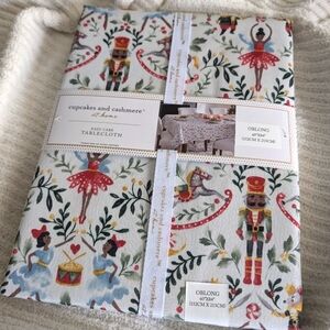 NEW Cupcakes & Cashmere Christmas Nutcracker Tablecloth